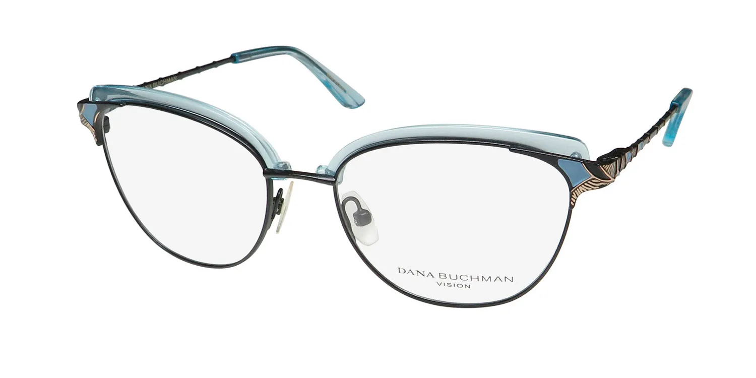 Dana Buchman Charleigh sk Eyeglasses Sky 52mm