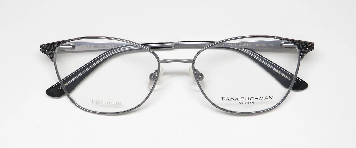 Dana Buchman Wentworth si Eyeglasses Silver 51mm 2
