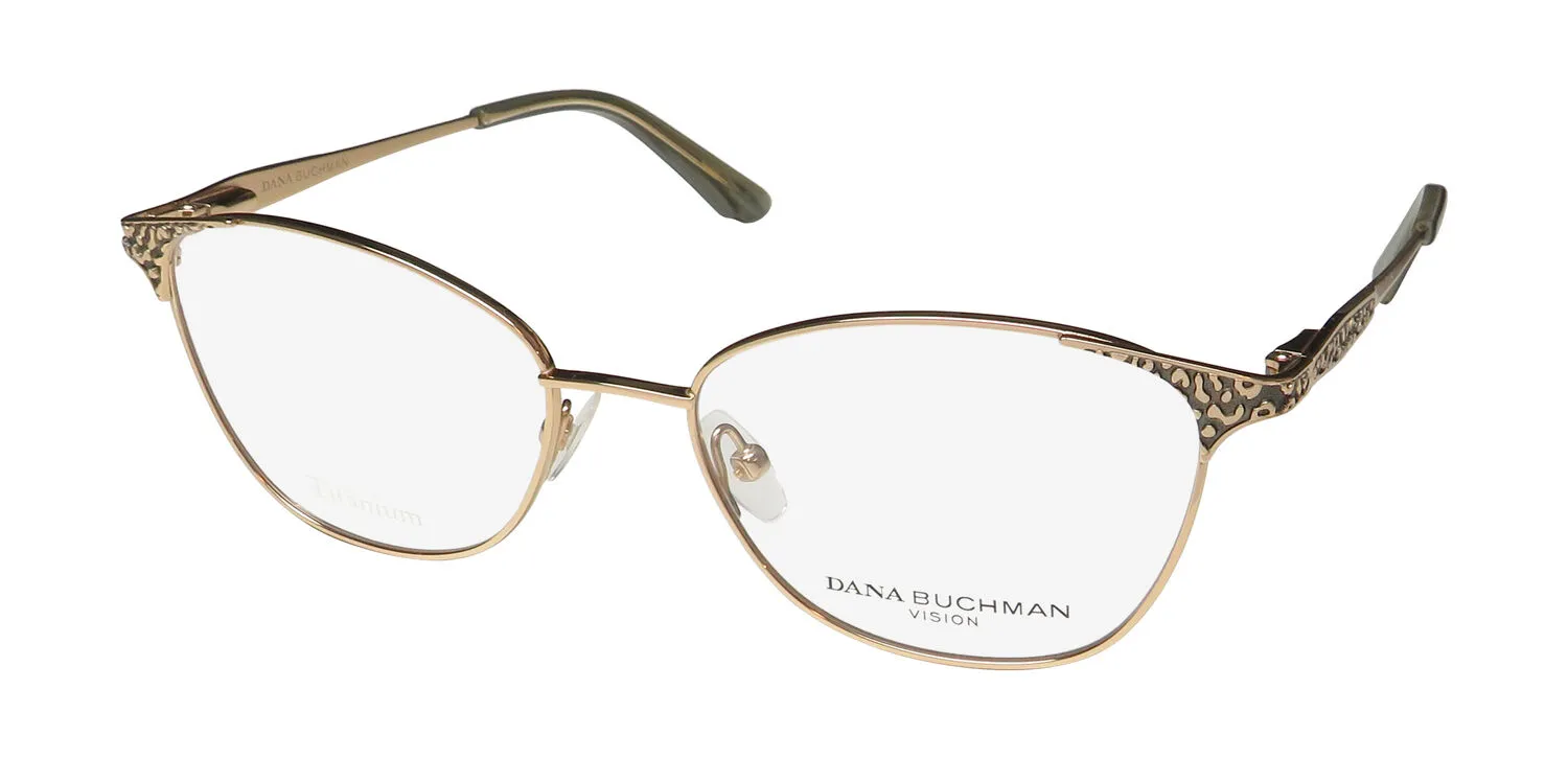Dana Buchman Wentworth yg Eyeglasses Gold 53mm