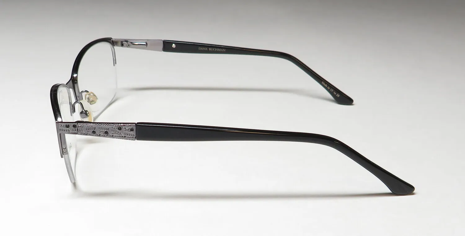 Dana Buchman Ainslie bk Eyeglasses Black 52mm 4