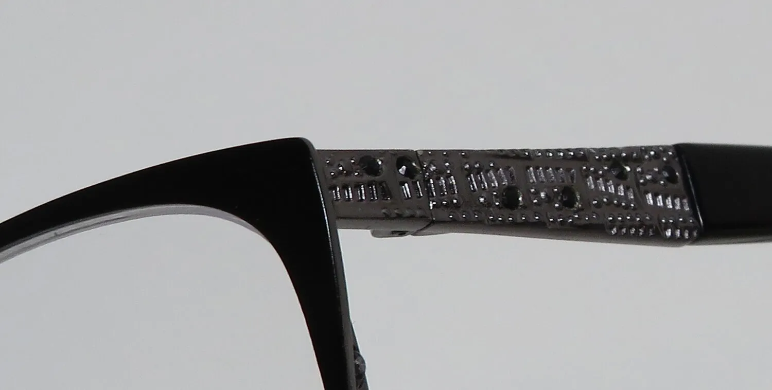 Dana Buchman Ainslie bk Eyeglasses Black 52mm 6