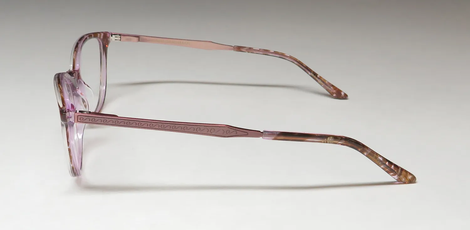Dana Buchman Angela li Eyeglasses Lilac 50mm 4