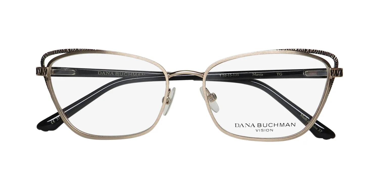 Dana Buchman Marcia tg Eyeglasses Tiara Gold 52mm 2