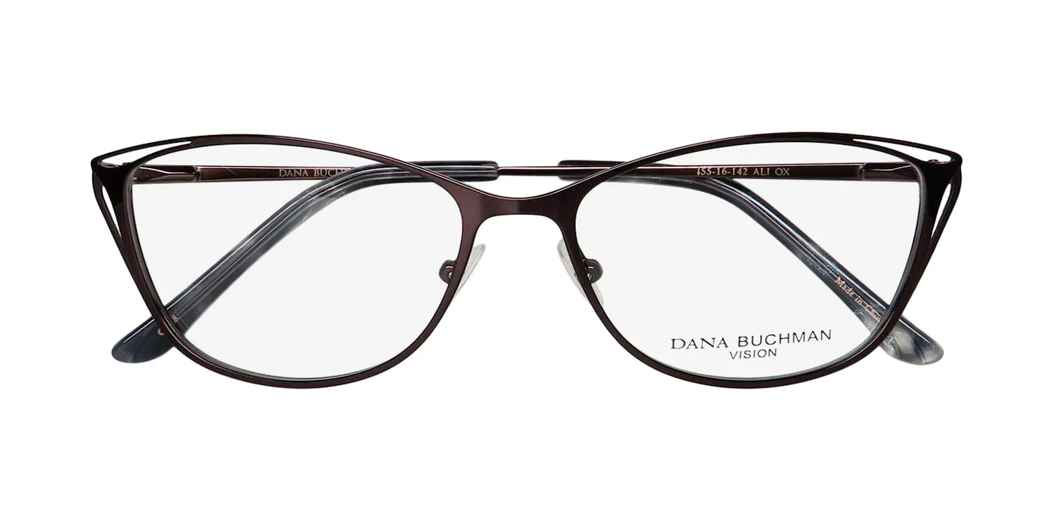 Dana Buchman Ali ox Eyeglasses Onyx 55mm 2