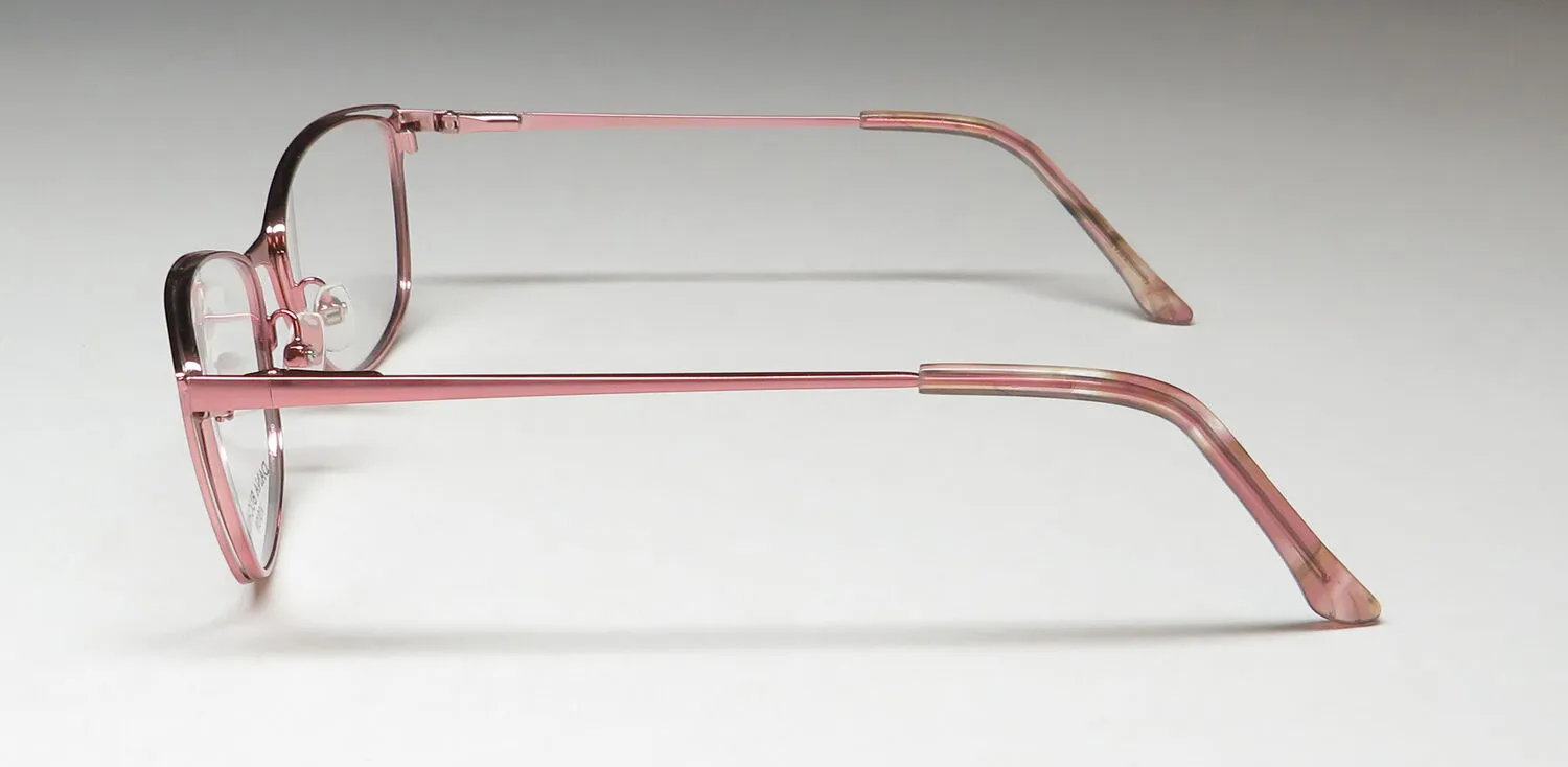 Dana Buchman Ali pk Eyeglasses Pink Taffeta 55mm 4