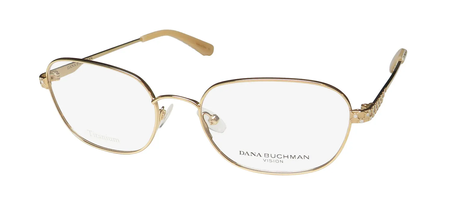Dana Buchman Mrs. Gunnerson yg Eyeglasses Tiara Gold 55mm