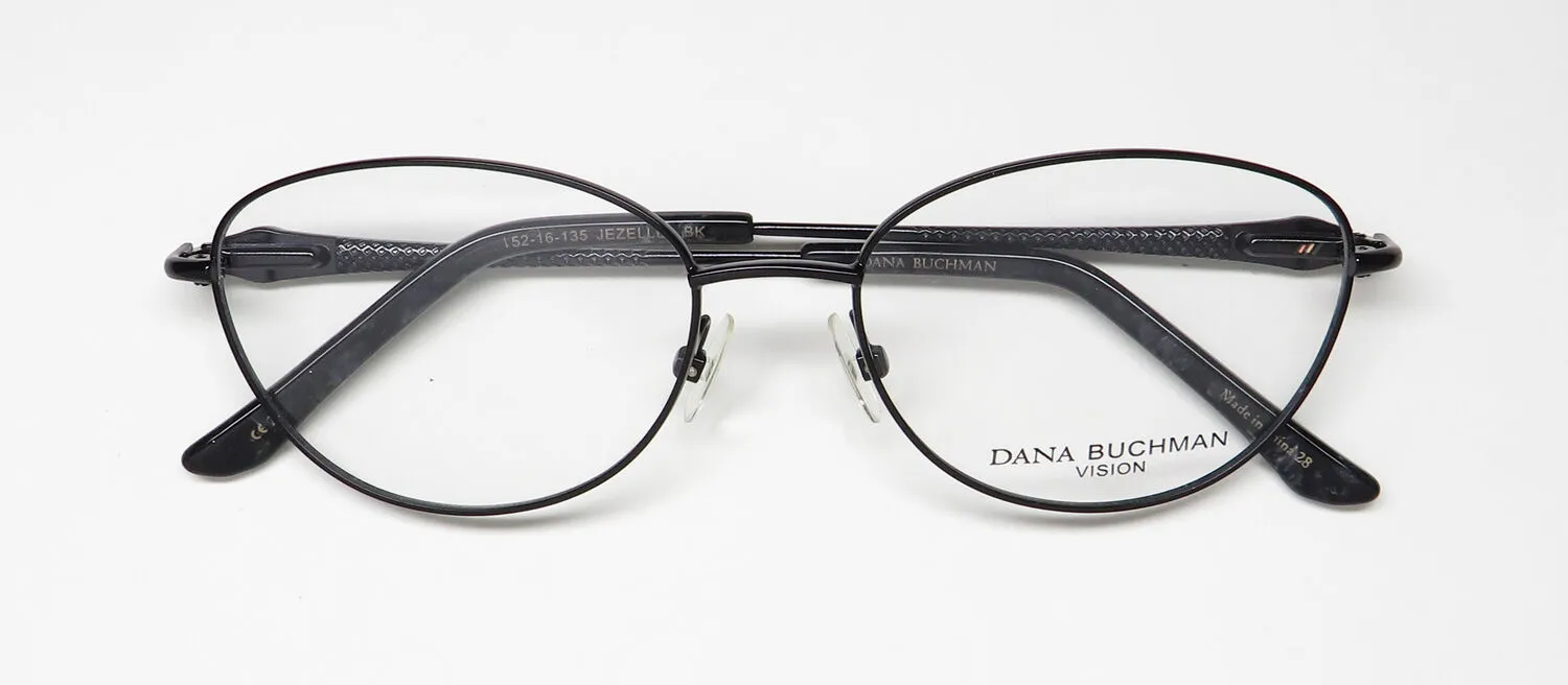 Dana Buchman Jezelle bk Eyeglasses Black 52mm 2