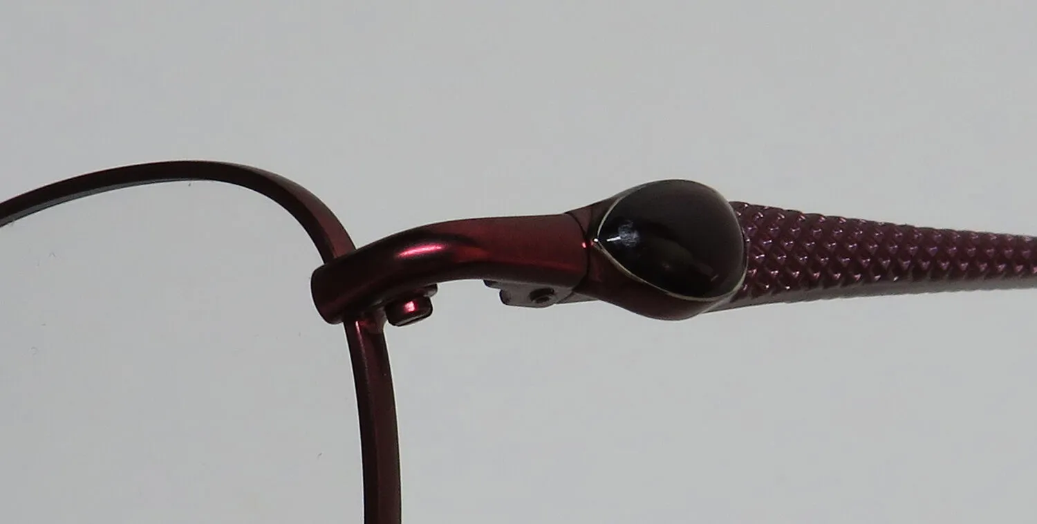 Dana Buchman Jezelle bu Eyeglasses Burgundy 52mm 6
