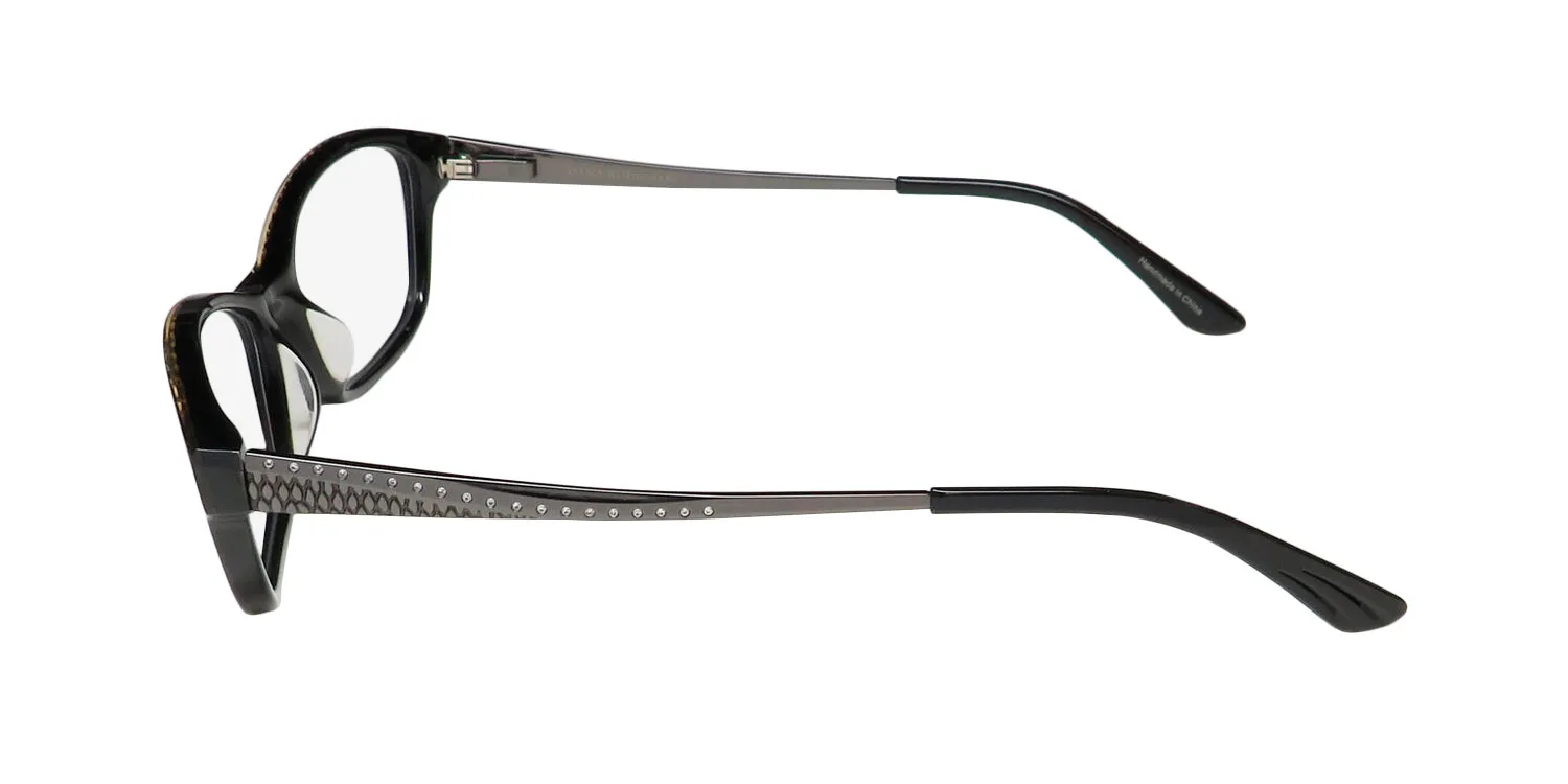 Dana Buchman Rosamund bk Eyeglasses Black 51mm 4