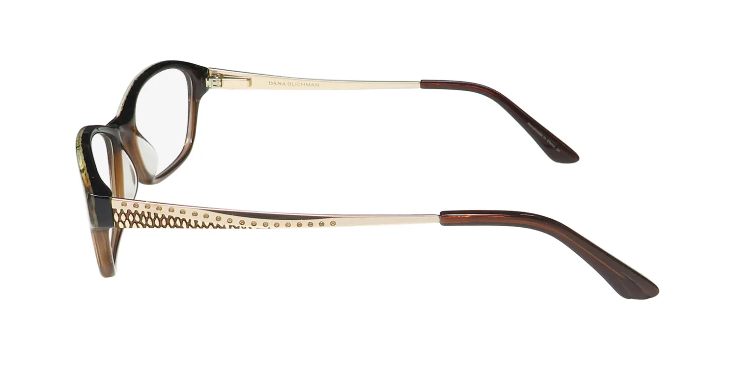 Dana Buchman Rosamund bu Eyeglasses Burgundy Snake 51mm 4