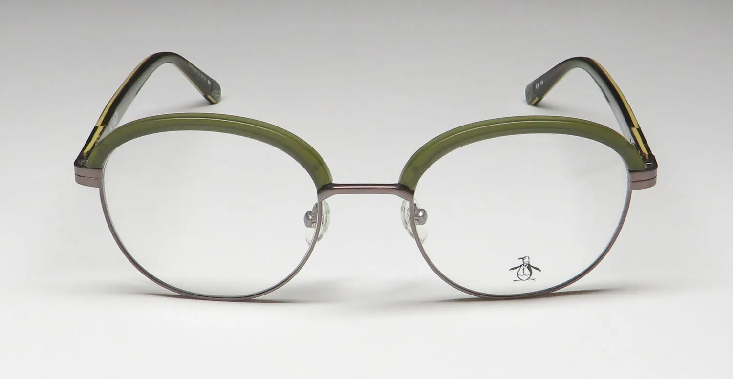 Original Penguin The Jackson ol Eyeglasses Burnt Olive Gunmetal 49mm 3