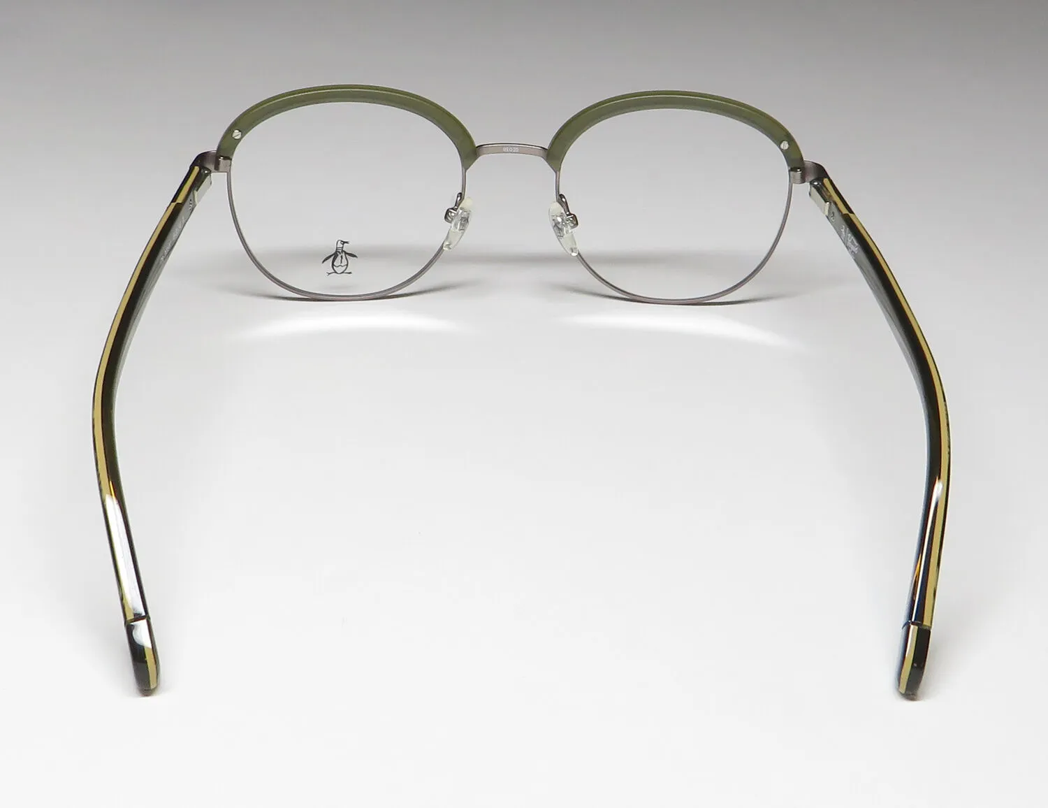 Original Penguin The Jackson ol Eyeglasses Burnt Olive Gunmetal 49mm 5