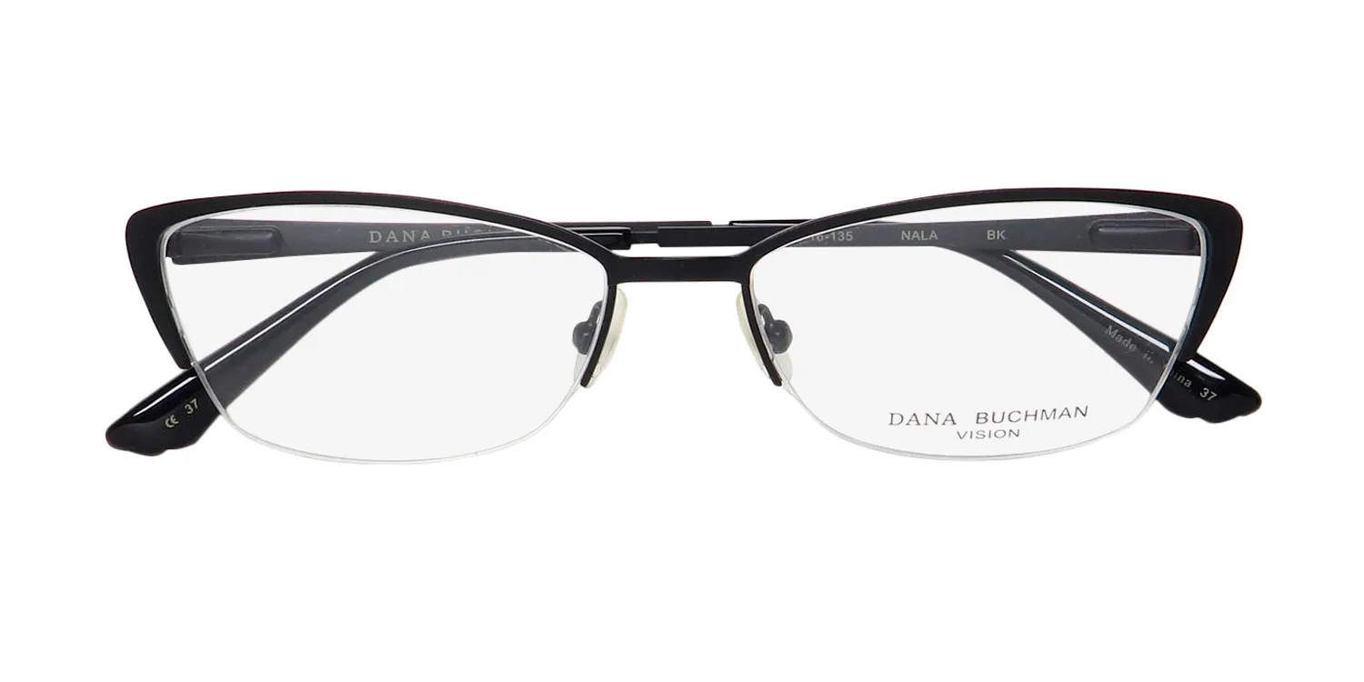 Dana Buchman Nala bk Eyeglasses Black Gold 53mm 2