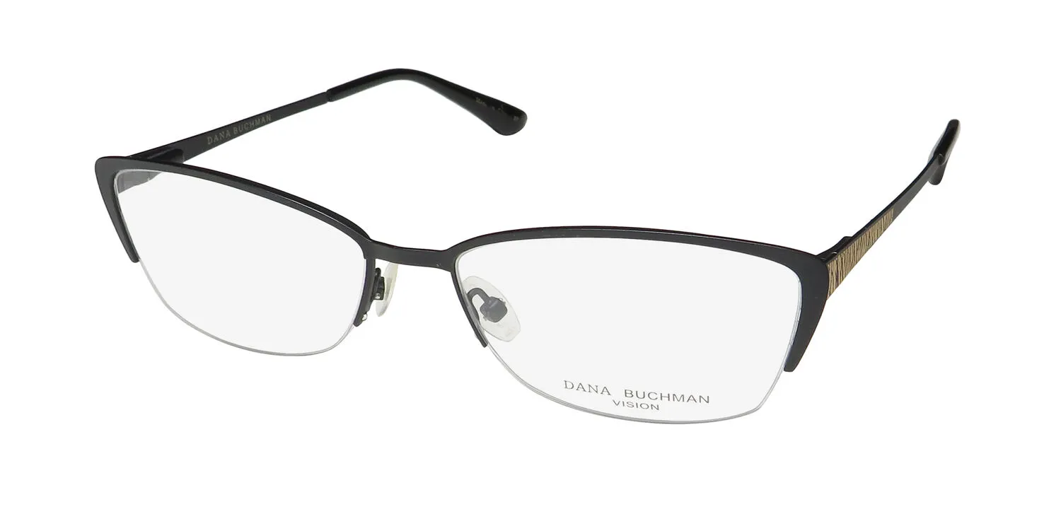 Dana Buchman Nala bk Eyeglasses Black Gold 55mm