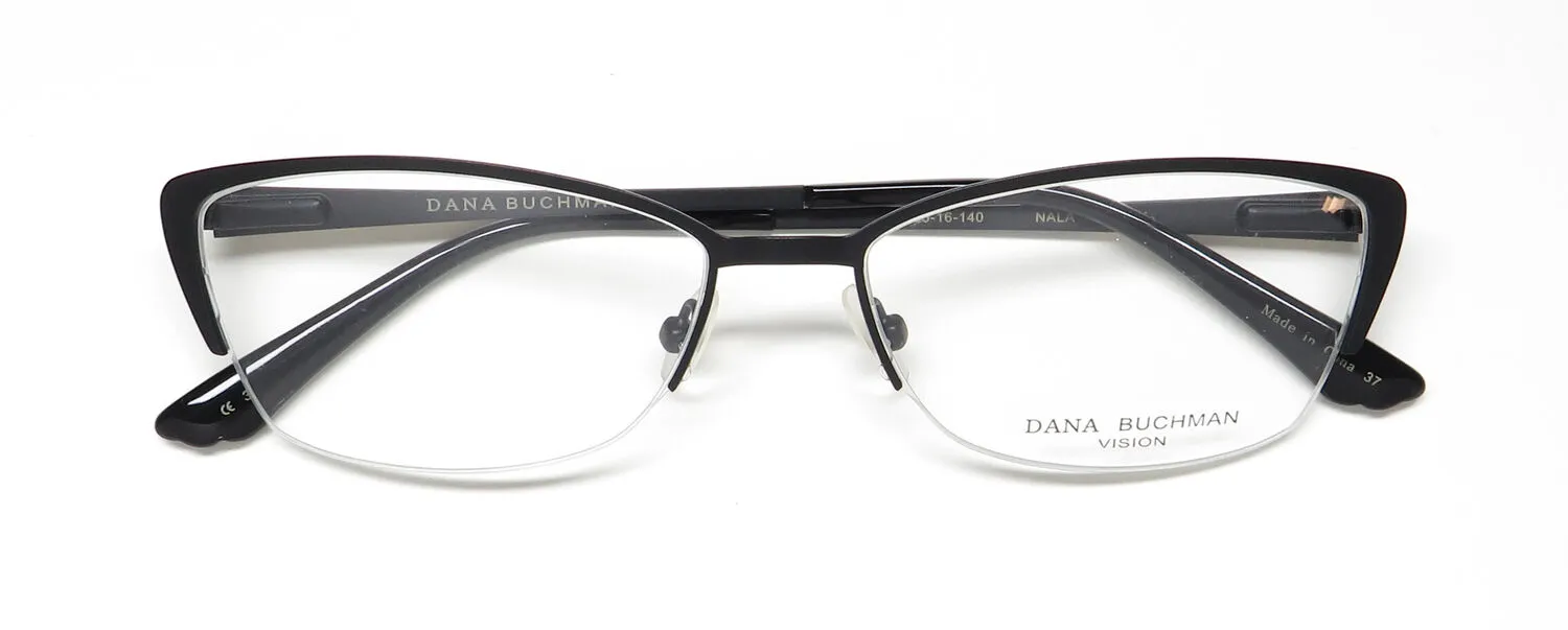 Dana Buchman Nala bk Eyeglasses Black Gold 55mm 2