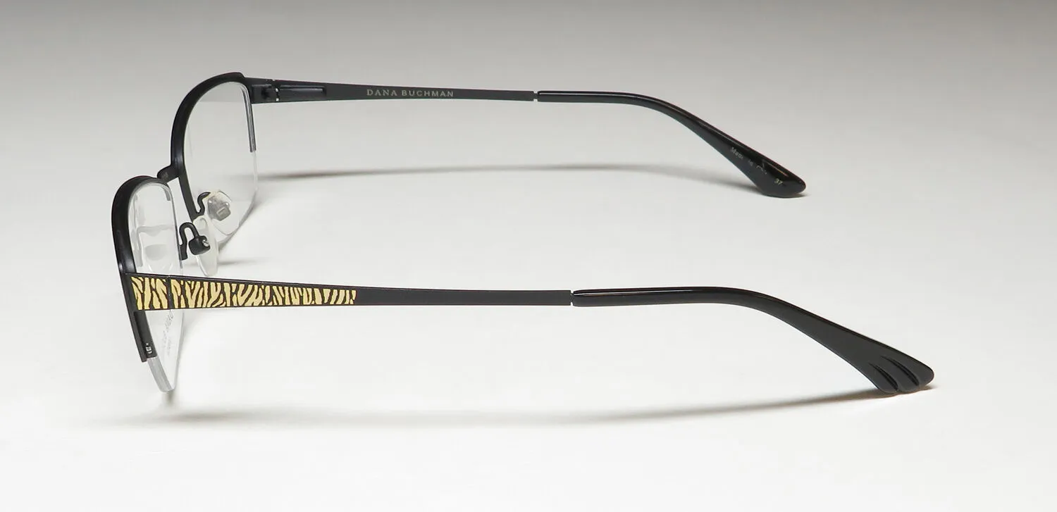 Dana Buchman Nala bk Eyeglasses Black Gold 55mm 4