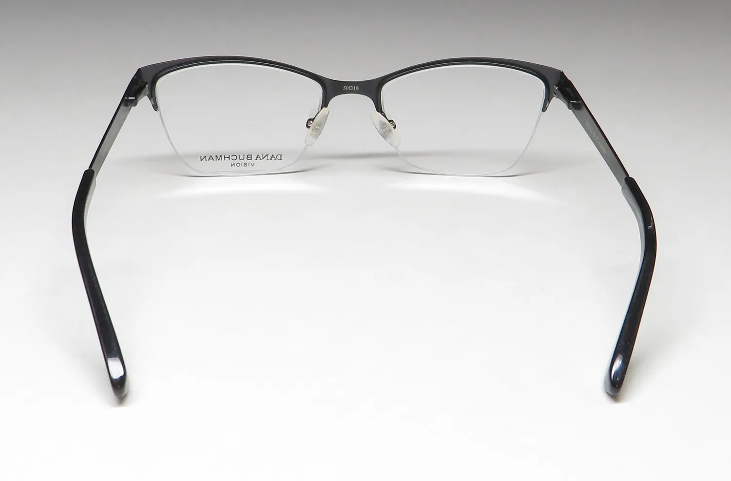 Dana Buchman Cordelia bk Eyeglasses Black Silver 50mm 5