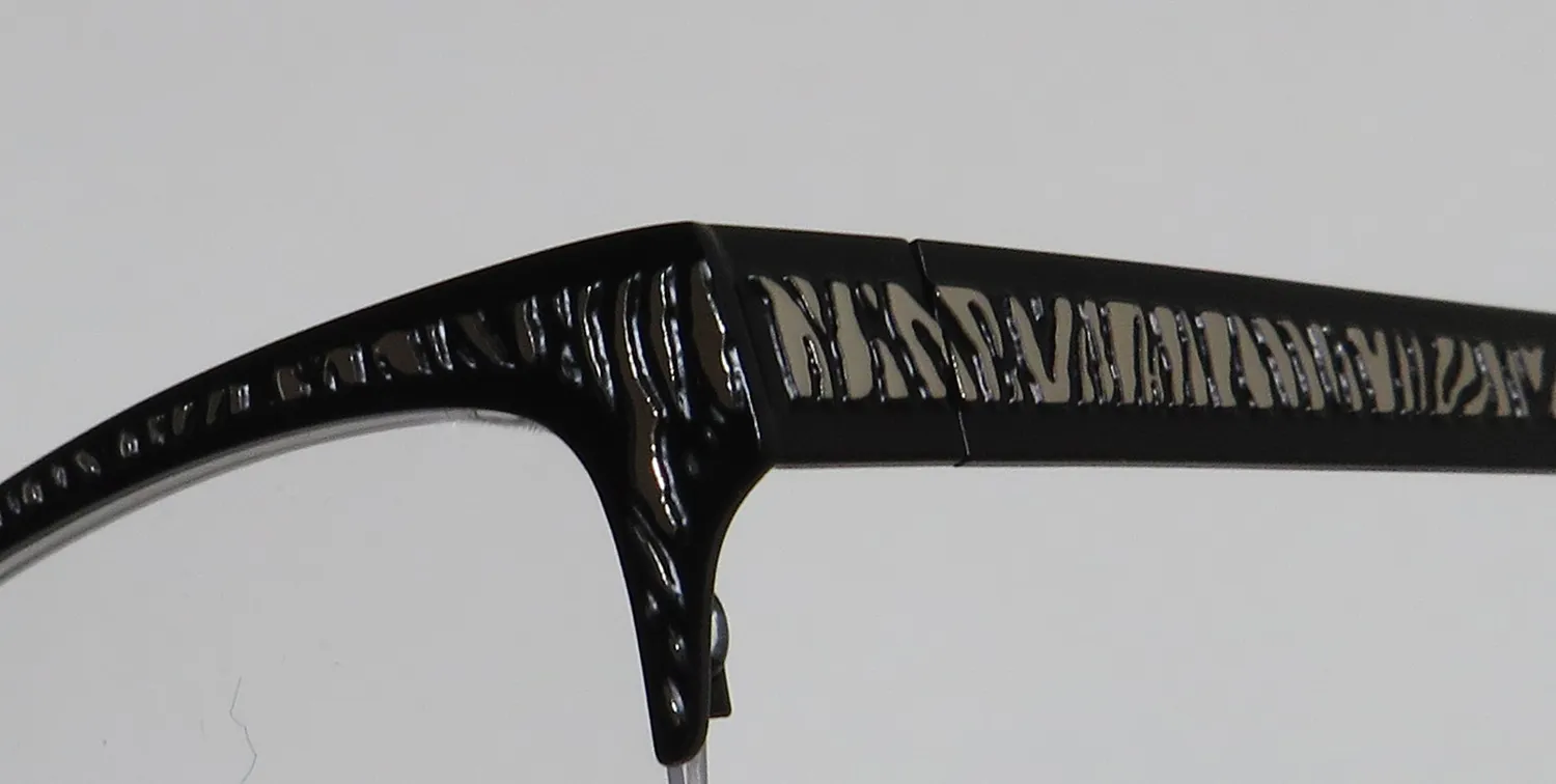 Dana Buchman Cordelia bk Eyeglasses Black Silver 50mm 6