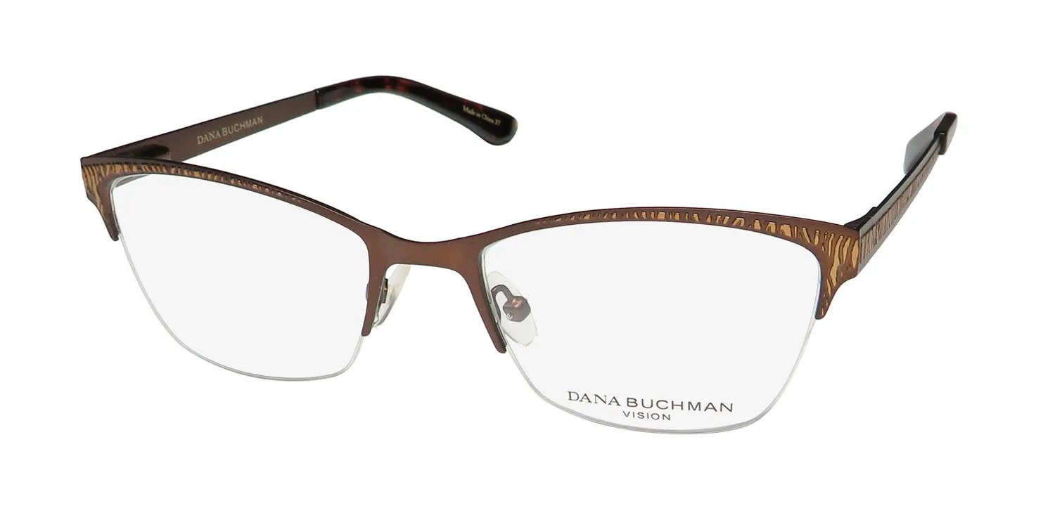 Dana Buchman Cordelia br Eyeglasses Brown Gold 50mm