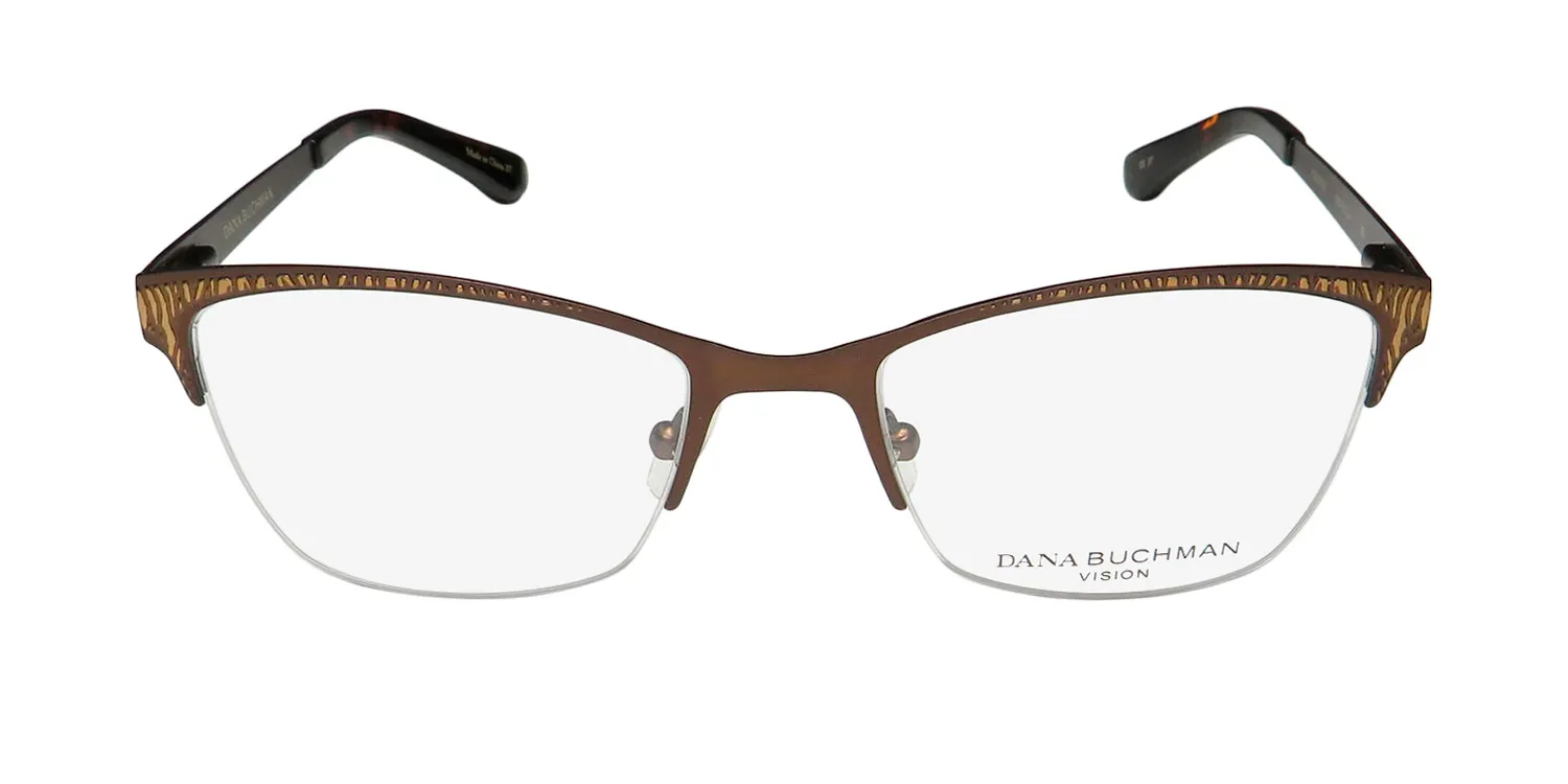 Dana Buchman Cordelia br Eyeglasses Brown Gold 50mm 3