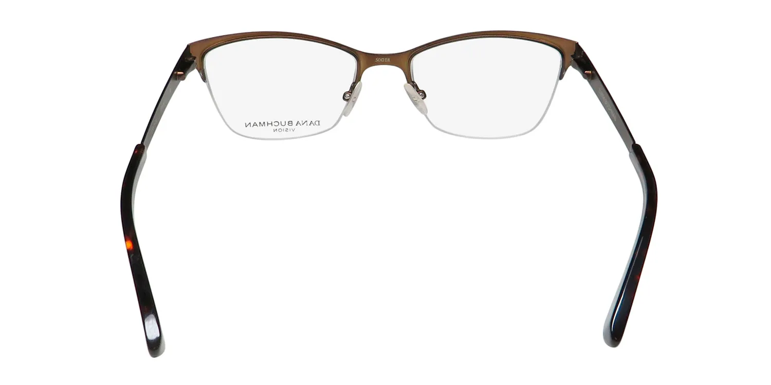 Dana Buchman Cordelia br Eyeglasses Brown Gold 50mm 5