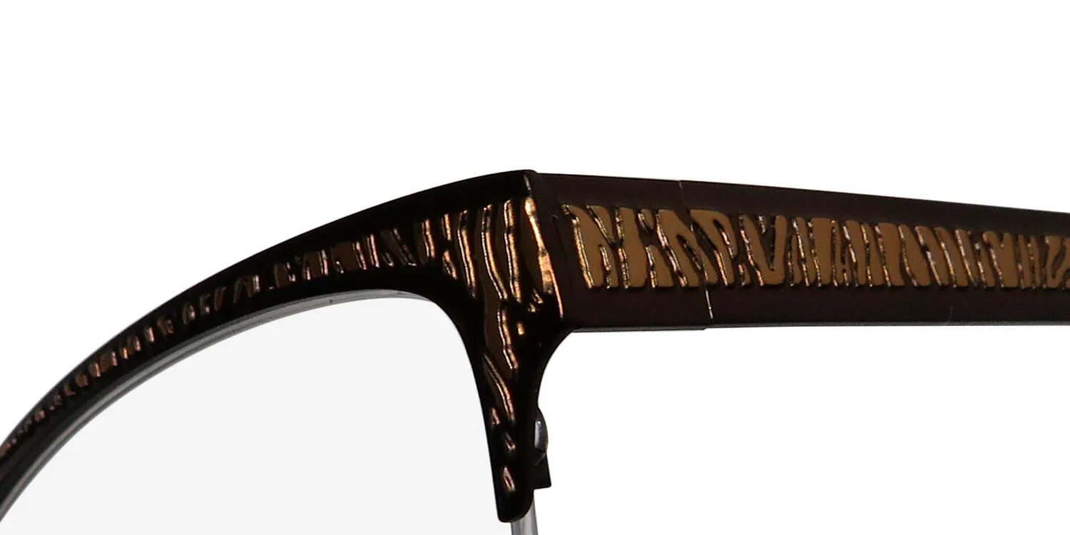 Dana Buchman Cordelia br Eyeglasses Brown Gold 50mm 6