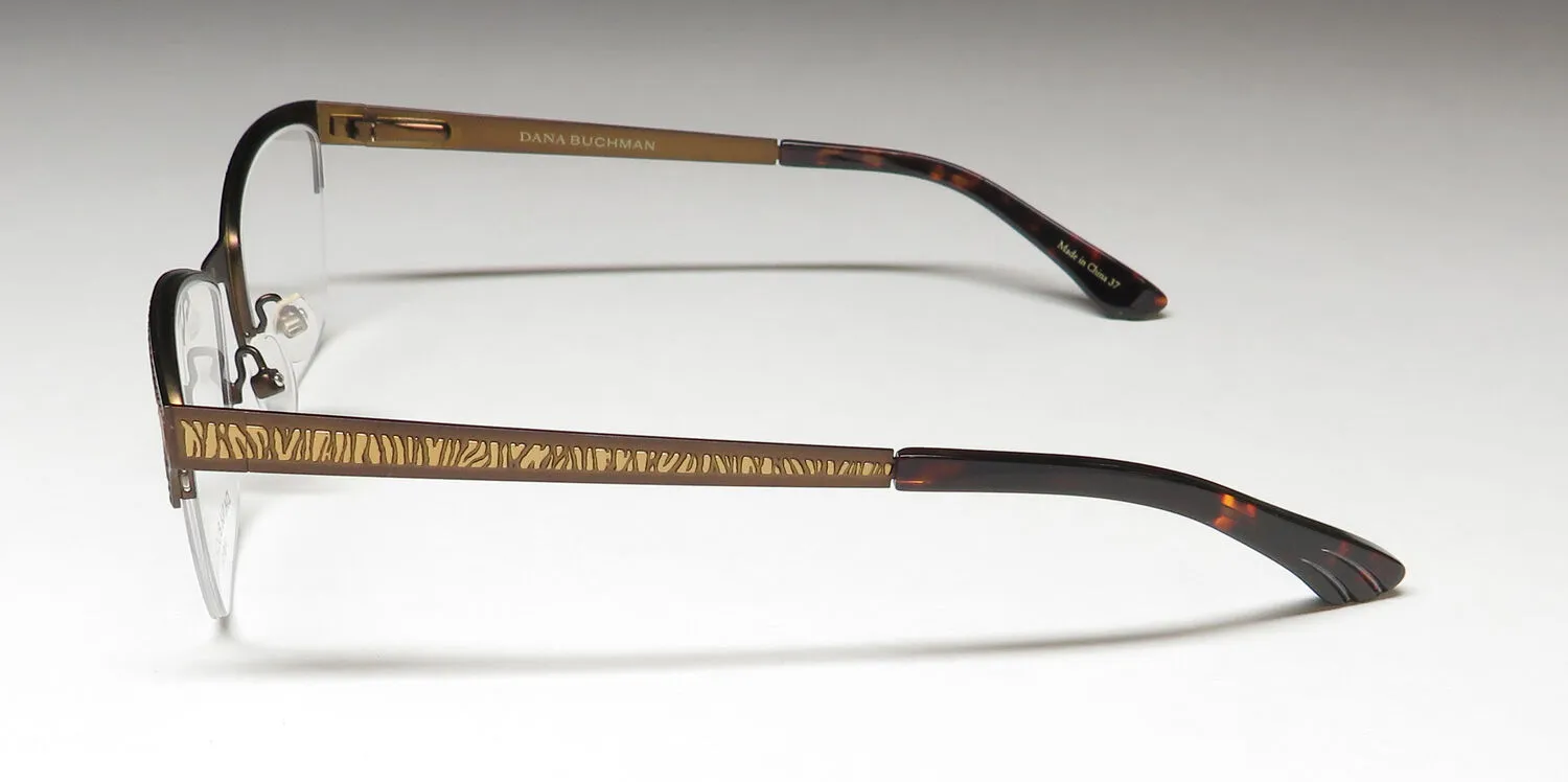 Dana Buchman Cordelia br Eyeglasses Brown Gold 52mm 4