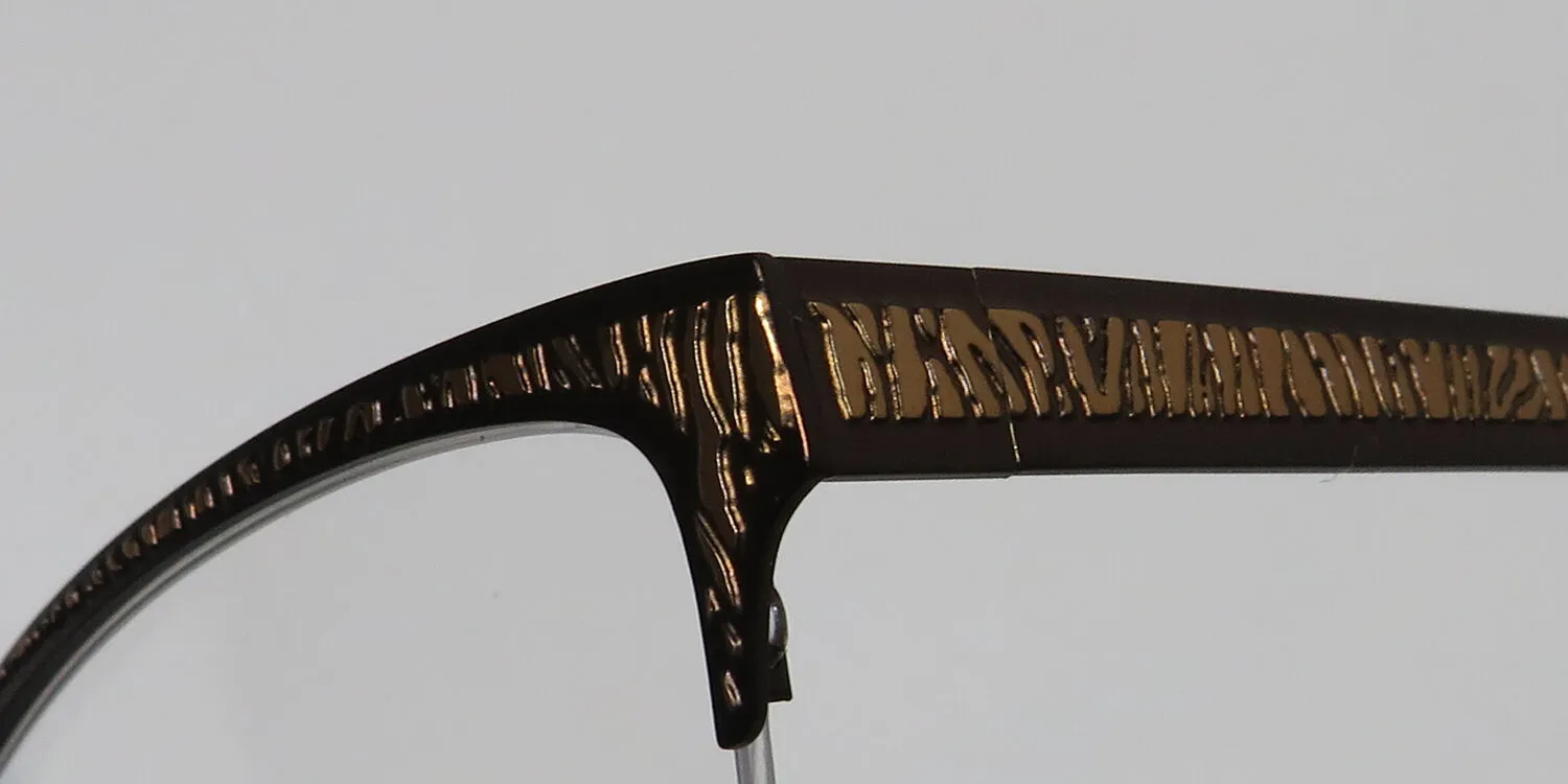 Dana Buchman Cordelia br Eyeglasses Brown Gold 52mm 6