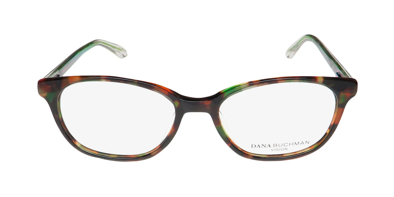 Dana Buchman Anicia gn Eyeglasses Green Tortoise 51mm 3