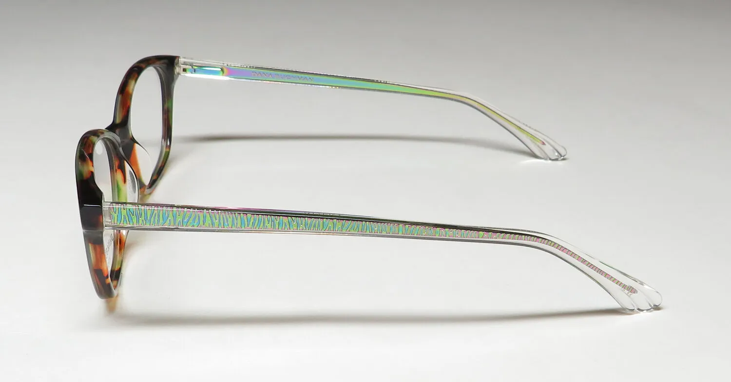 Dana Buchman Anicia gn Eyeglasses Green Tortoise 53mm 4