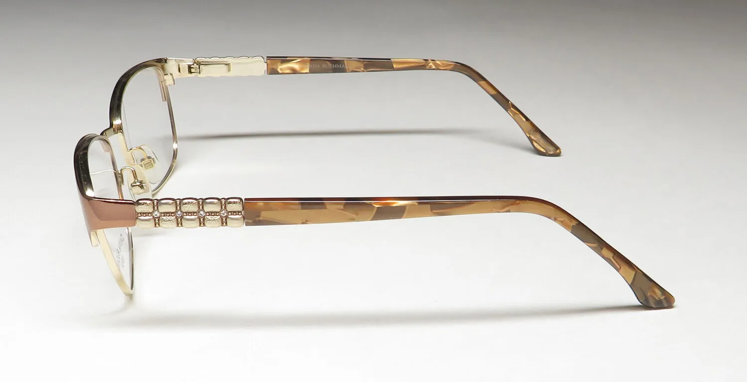 Dana Buchman Poppi tw Eyeglasses Tawny 52mm 4