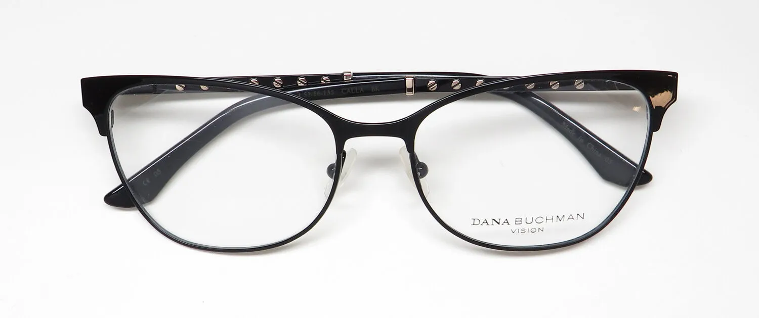 Dana Buchman Calla bk Eyeglasses Black 53mm 2