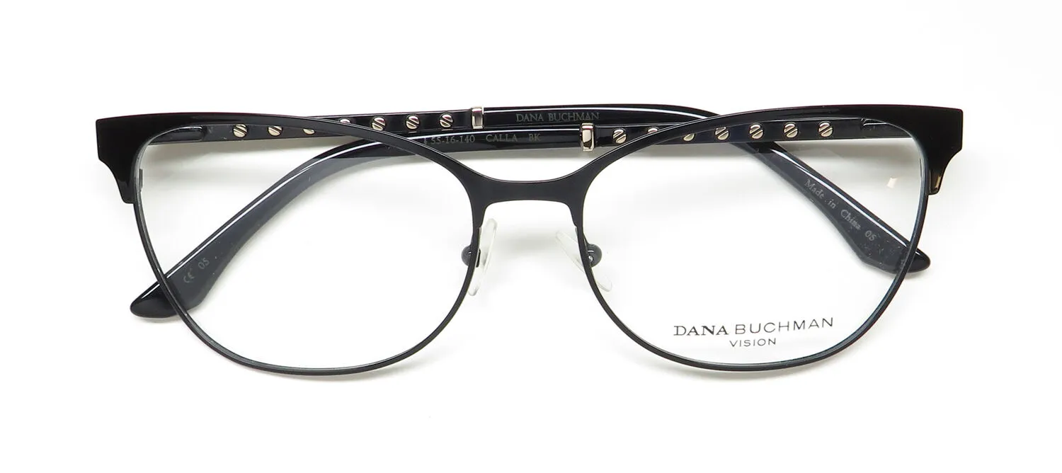Dana Buchman Calla bk Eyeglasses Black 55mm 2