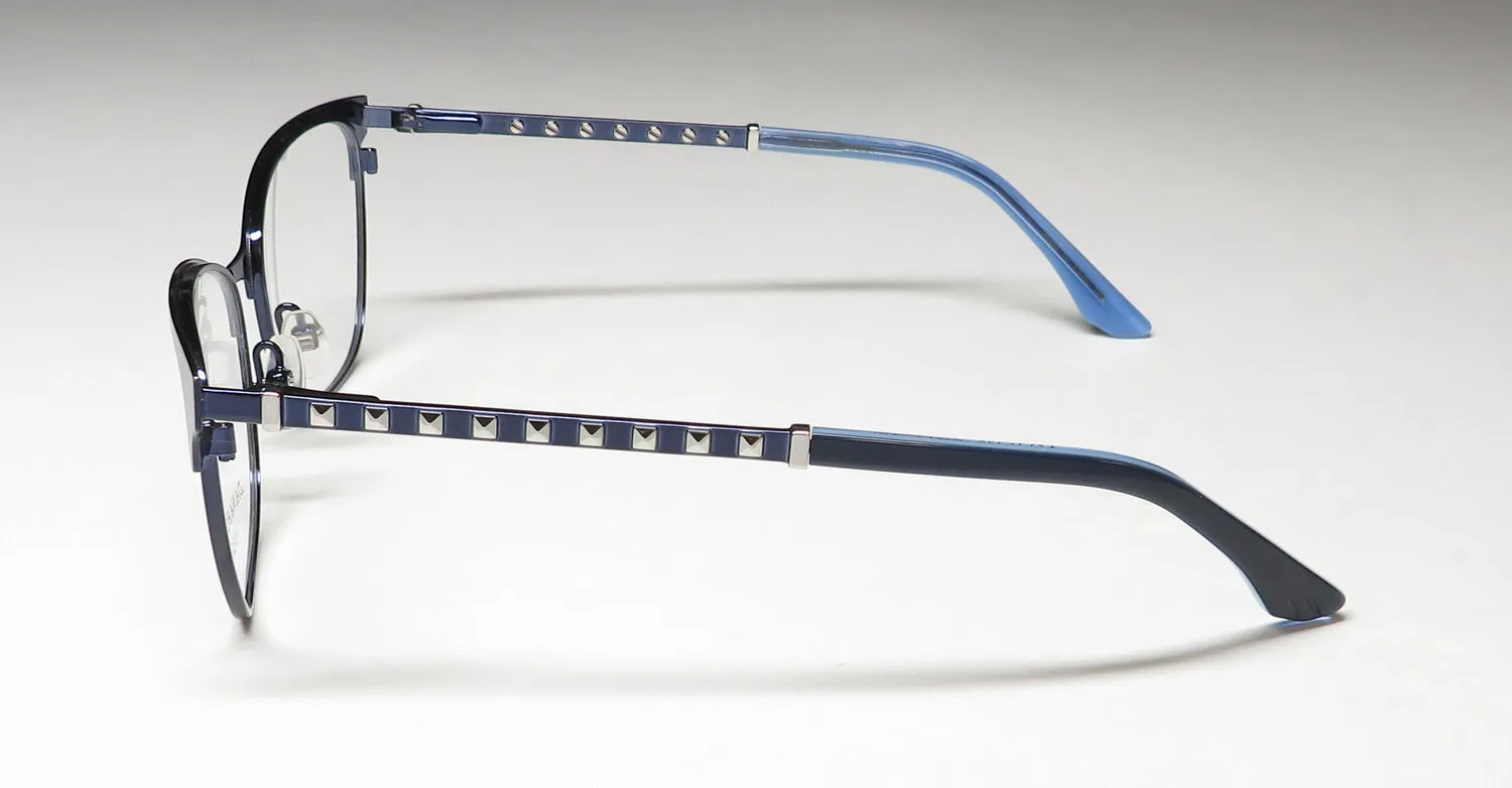 Dana Buchman Calla nv Eyeglasses Navy 53mm 4