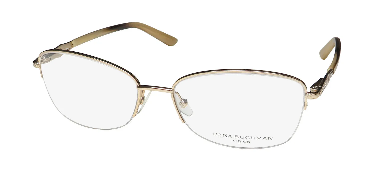 Dana Buchman Freesia yg Eyeglasses Gold 52mm