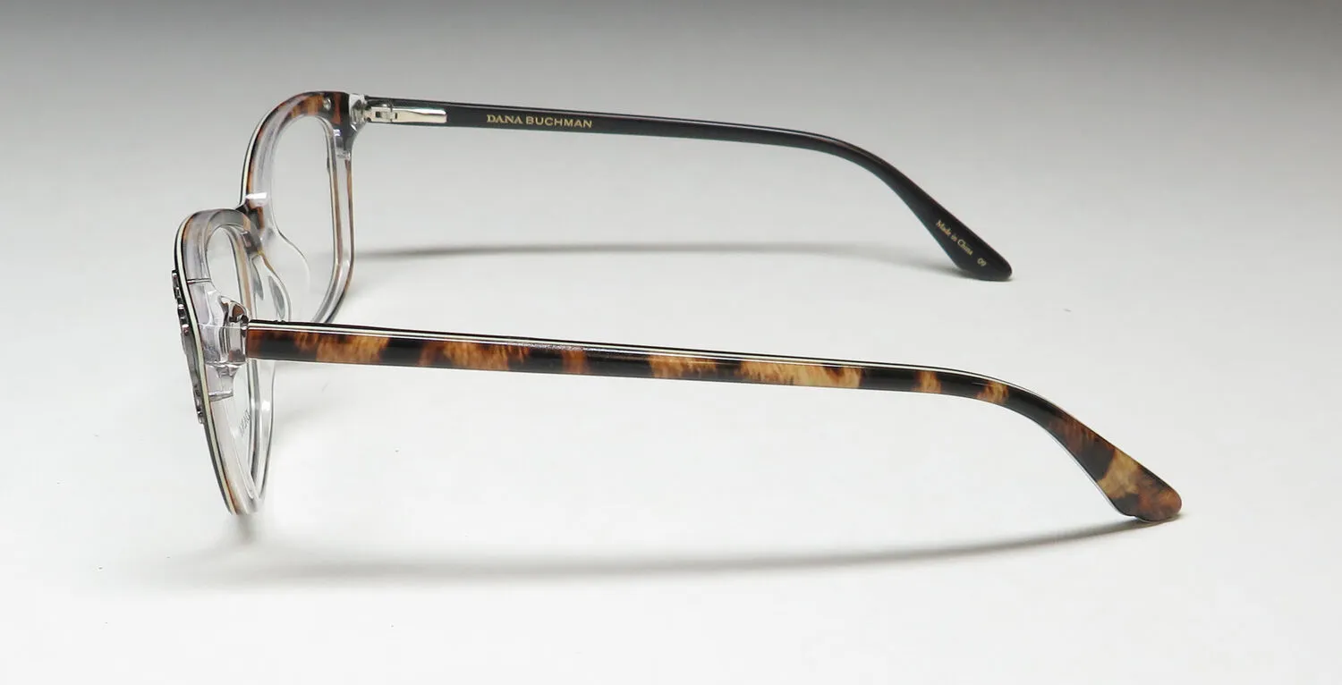 Dana Buchman Queen Anne bk Eyeglasses Black Cheetah 52mm 4