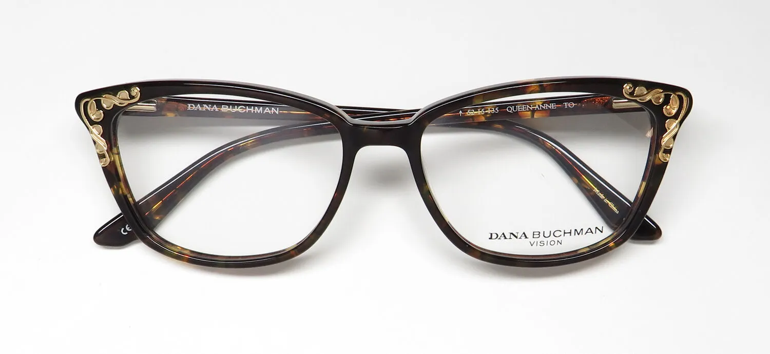 Dana Buchman Queen Anne to Eyeglasses Tortoise 52mm 2