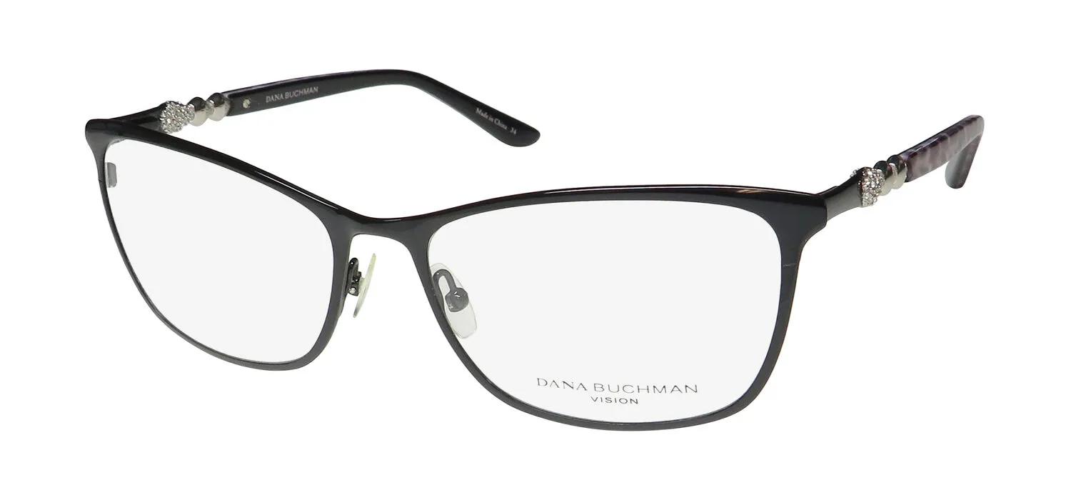 Dana Buchman Snow Drop bk Eyeglasses Black 53mm