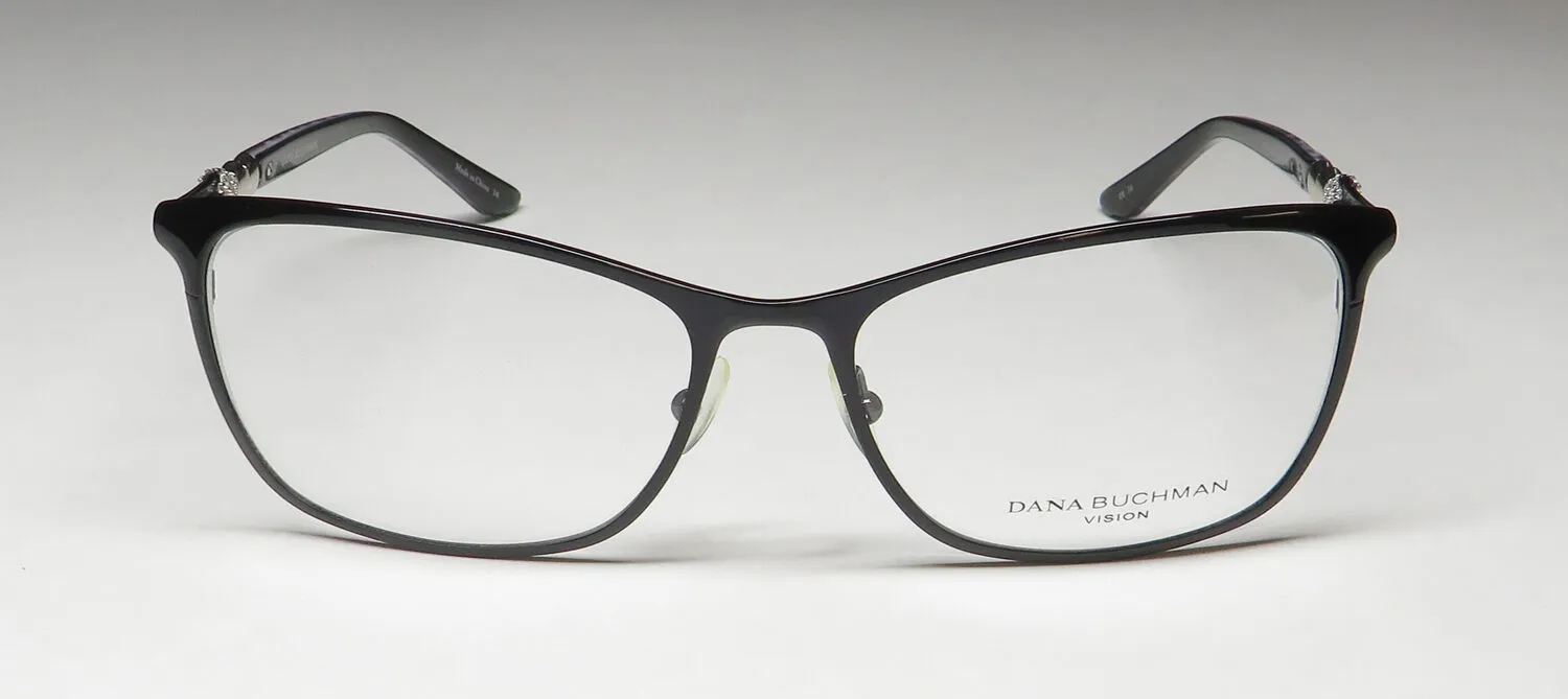 Dana Buchman Snow Drop bk Eyeglasses Black 53mm 3