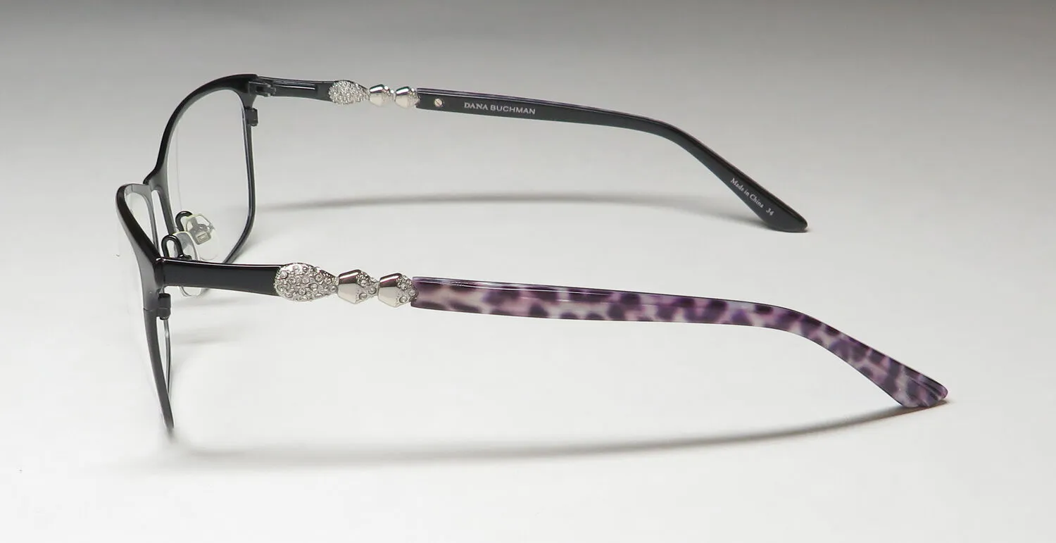 Dana Buchman Snow Drop bk Eyeglasses Black 53mm 4