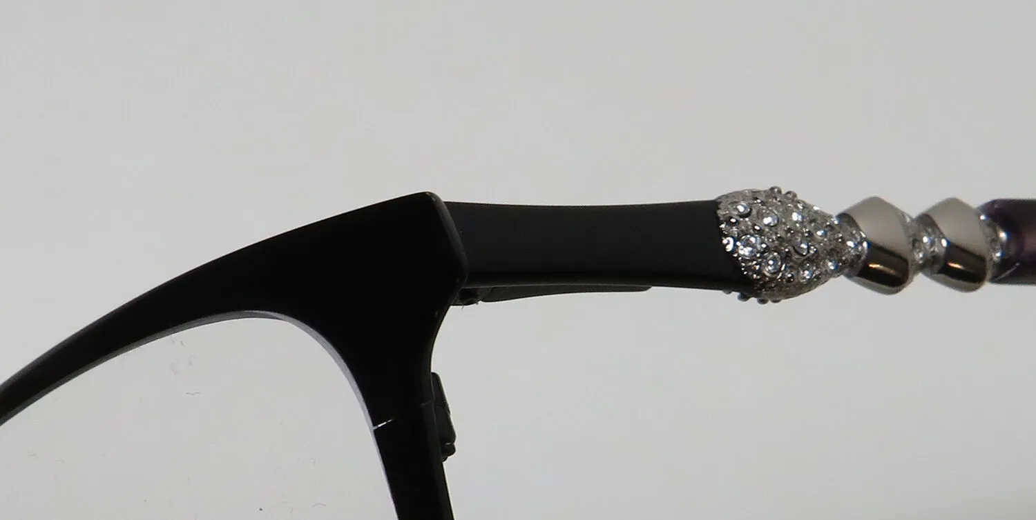 Dana Buchman Snow Drop bk Eyeglasses Black 53mm 6