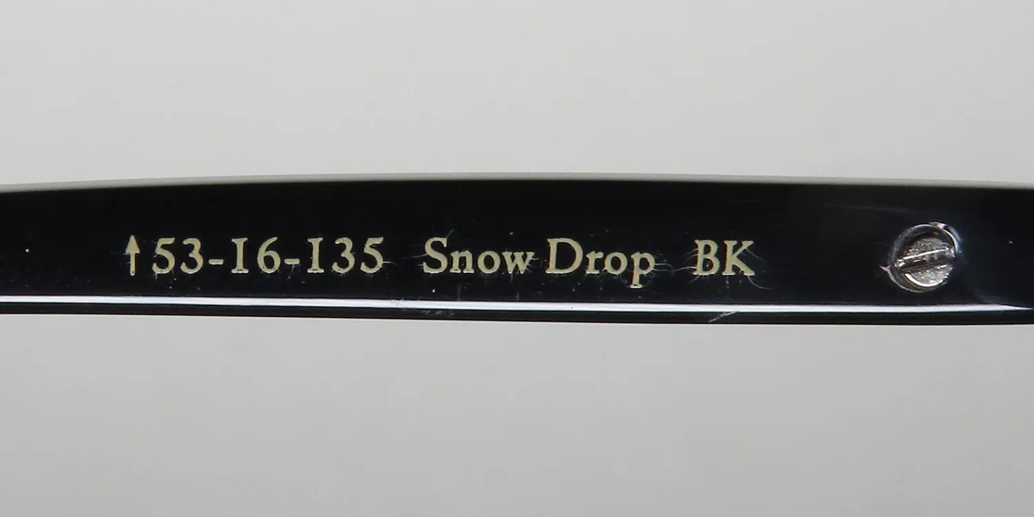 Dana Buchman Snow Drop bk Eyeglasses Black 53mm 8