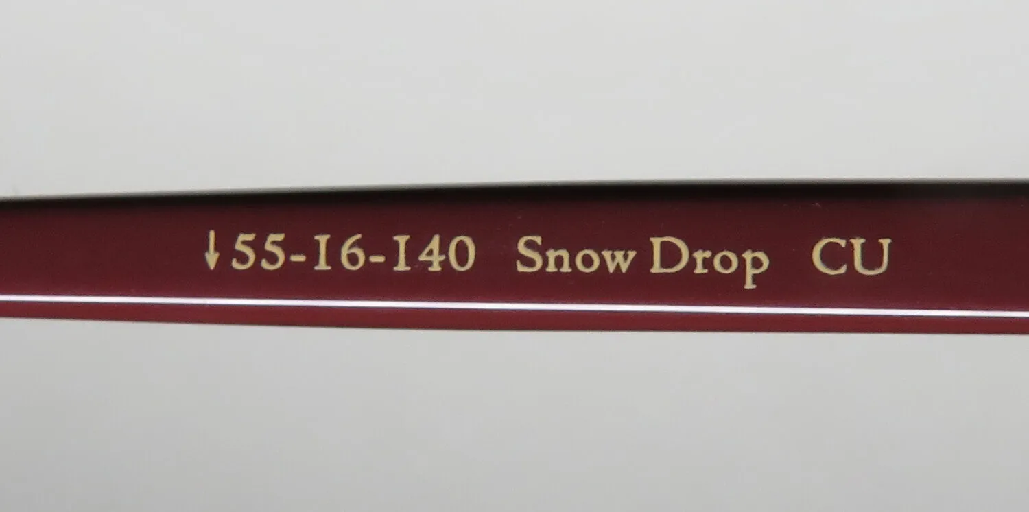 Dana Buchman Snow Drop cu Eyeglasses Currant 55mm 8