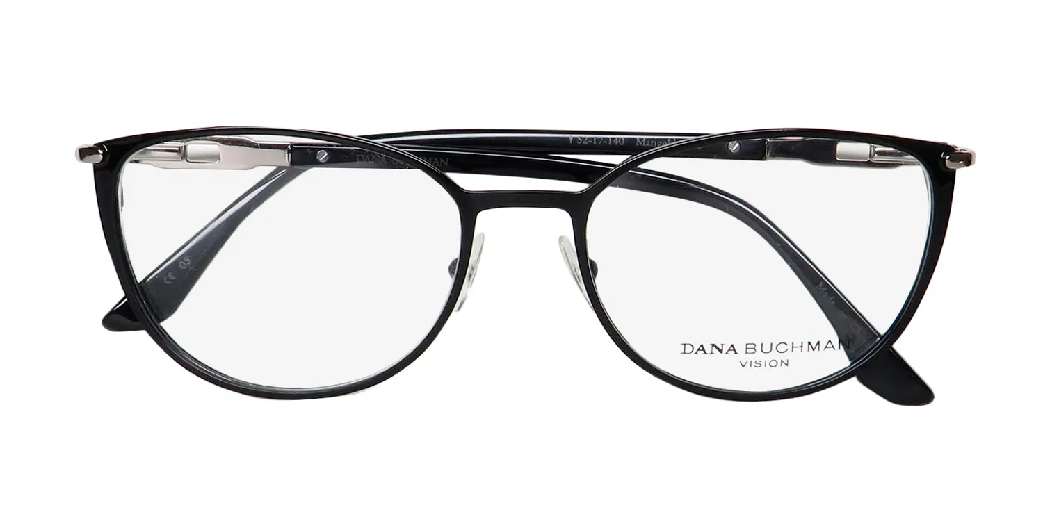 Dana Buchman Marigold bk Eyeglasses Black 52mm 2