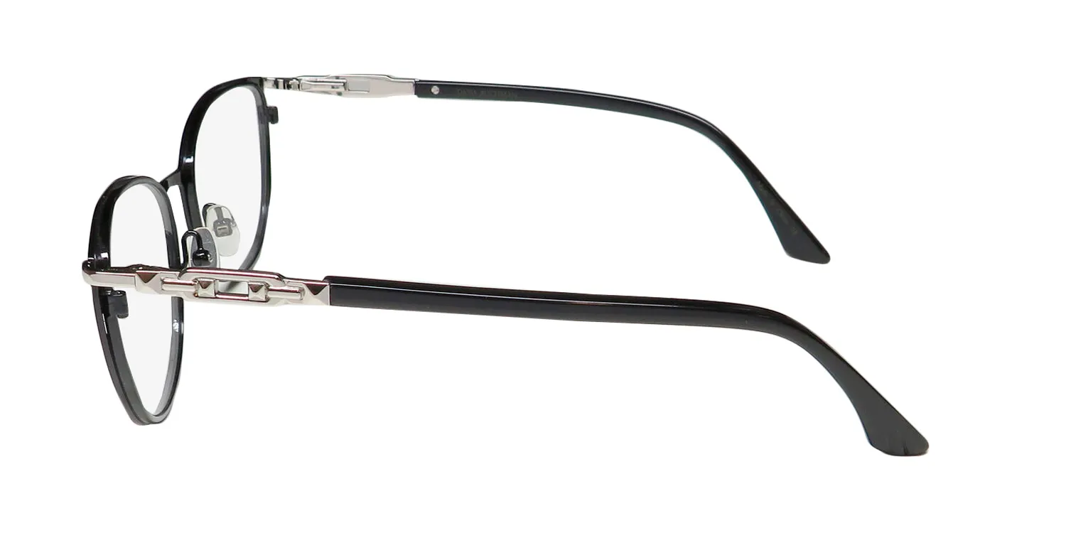 Dana Buchman Marigold bk Eyeglasses Black 52mm 4
