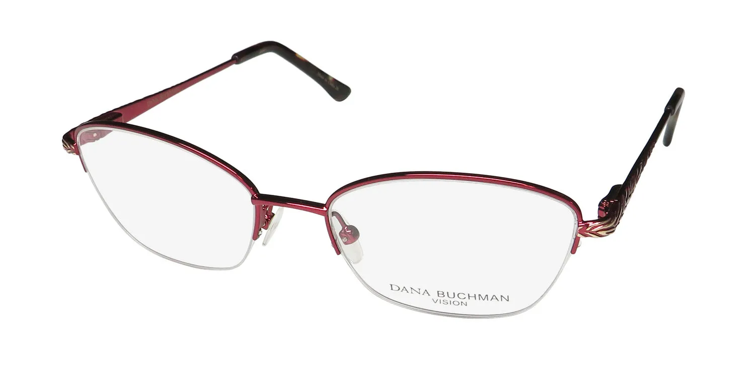 Dana Buchman Dusty cy Eyeglasses Cranberry 53mm