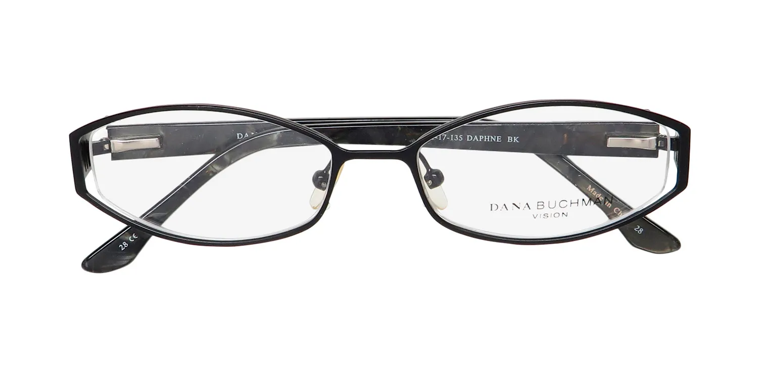 Dana Buchman Daphne bk Eyeglasses Matte Black 51mm 2