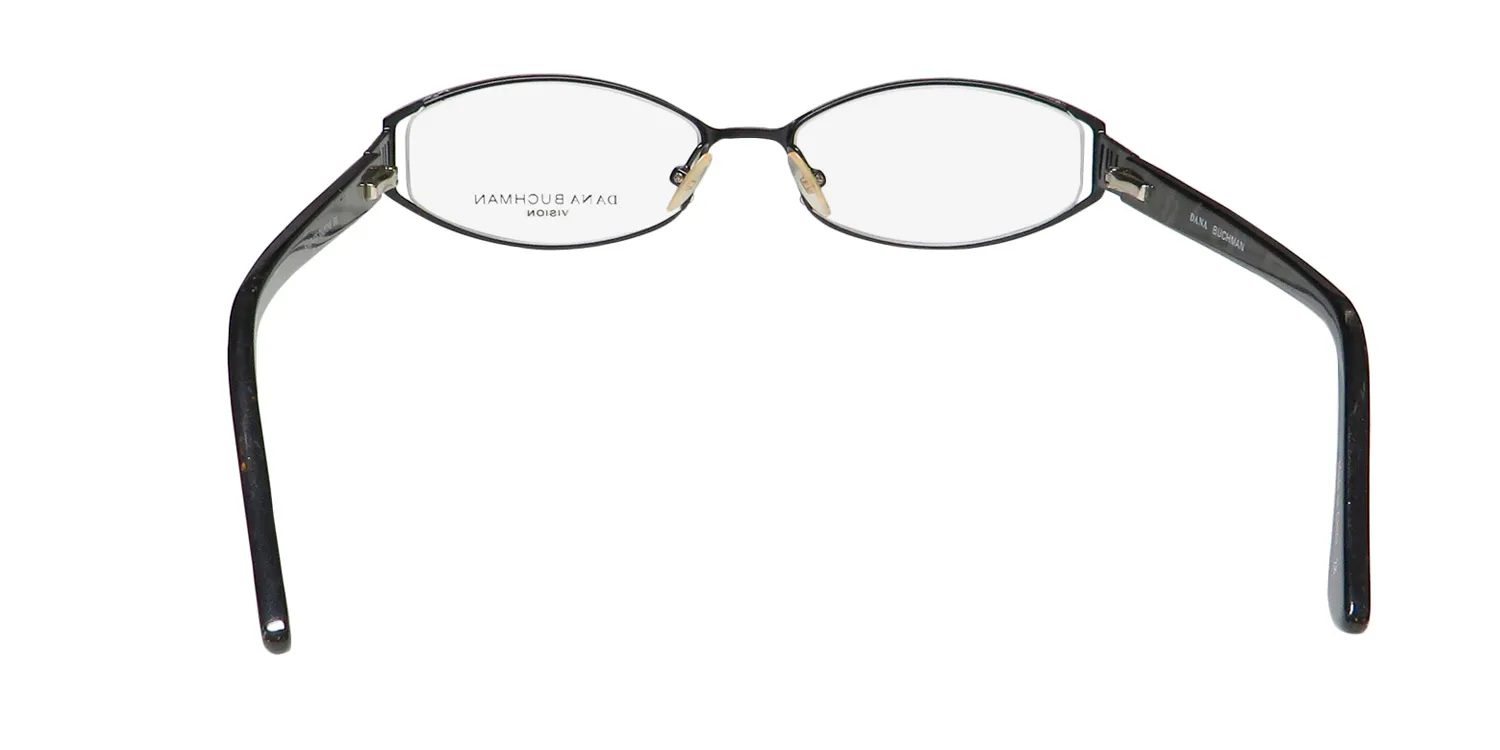 Dana Buchman Daphne bk Eyeglasses Matte Black 51mm 5