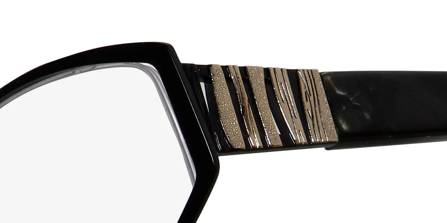 Dana Buchman Daphne bk Eyeglasses Matte Black 51mm 6