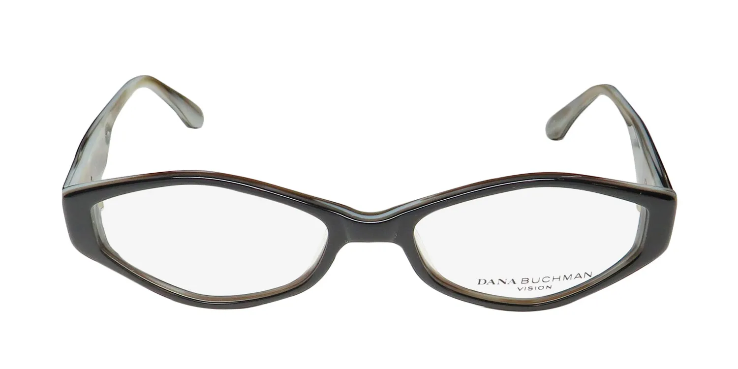 Dana Buchman Shelby bk Eyeglasses Black Ivory 51mm 3